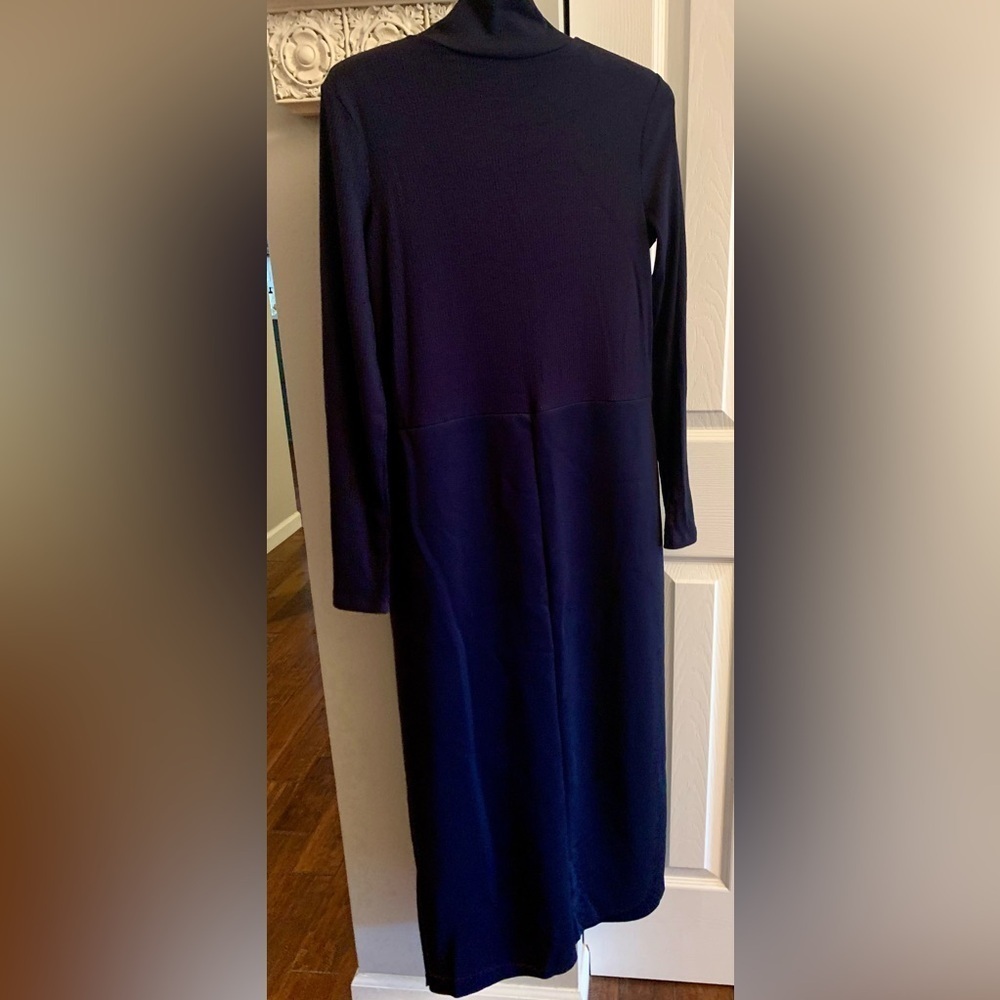 Zara Navy Long Sleeve Dress NWT - Small - Picture 5 of 7
